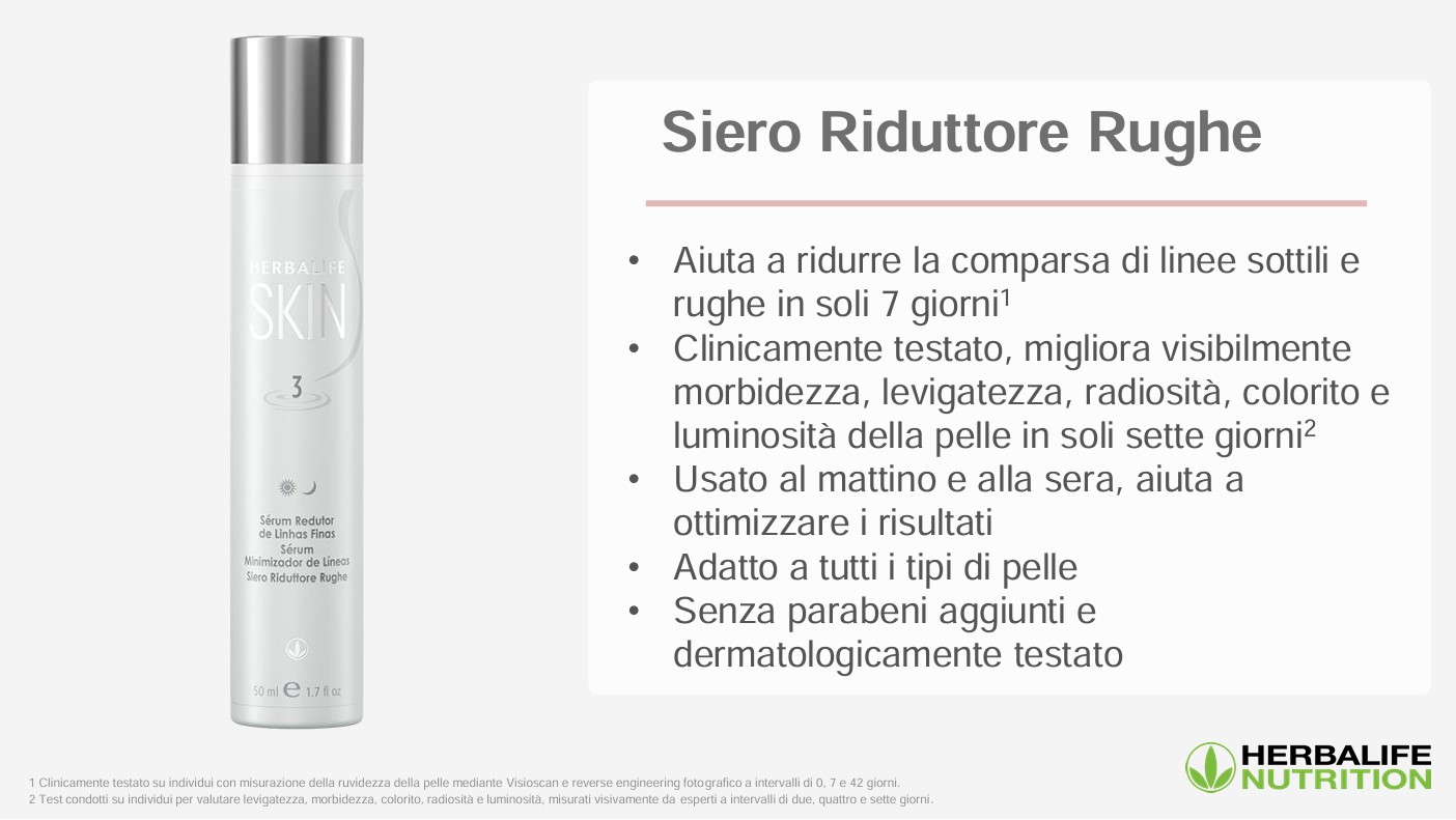 siero ridutore rughe